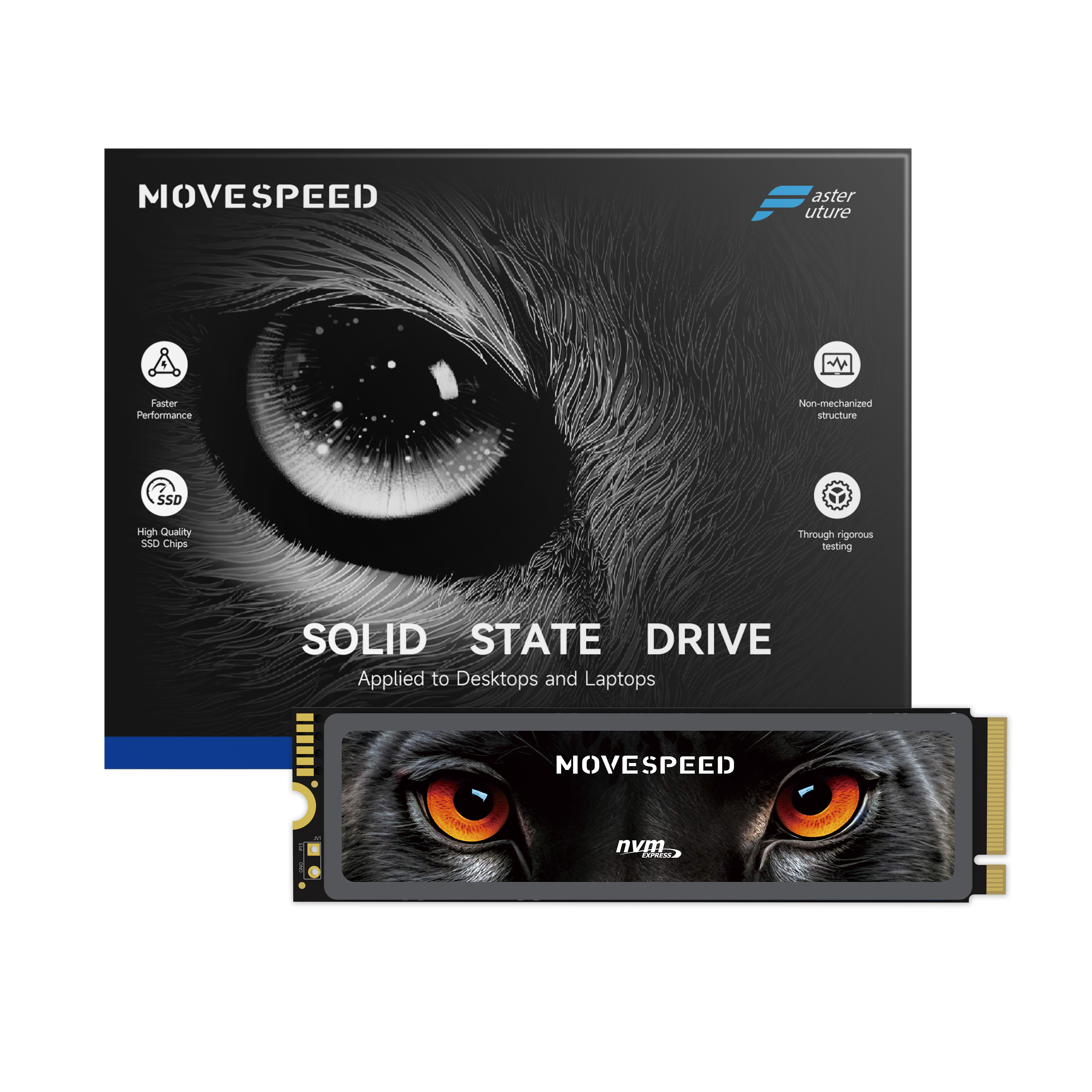 MOVE SPEED Panther 7450MB/s PCIe 4.0 x4 NVMe M.2 1/2/4TB SSD