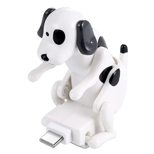 Puppy charging cable-This cute dog moves when you charge & stops when full!