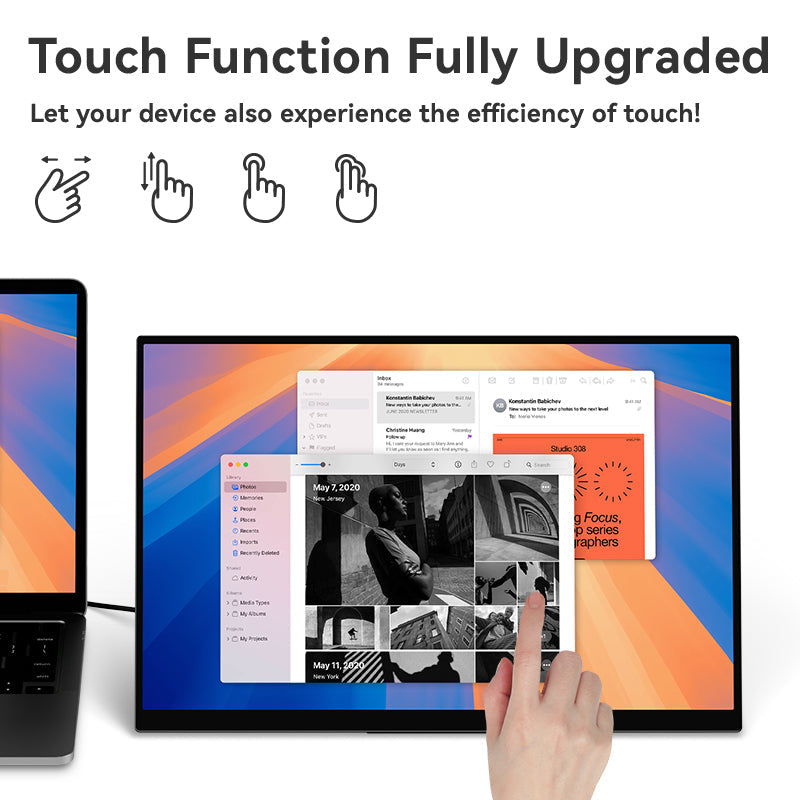 D6 2.5K 240Hz Touchscreen Portable Monitor with stylus support