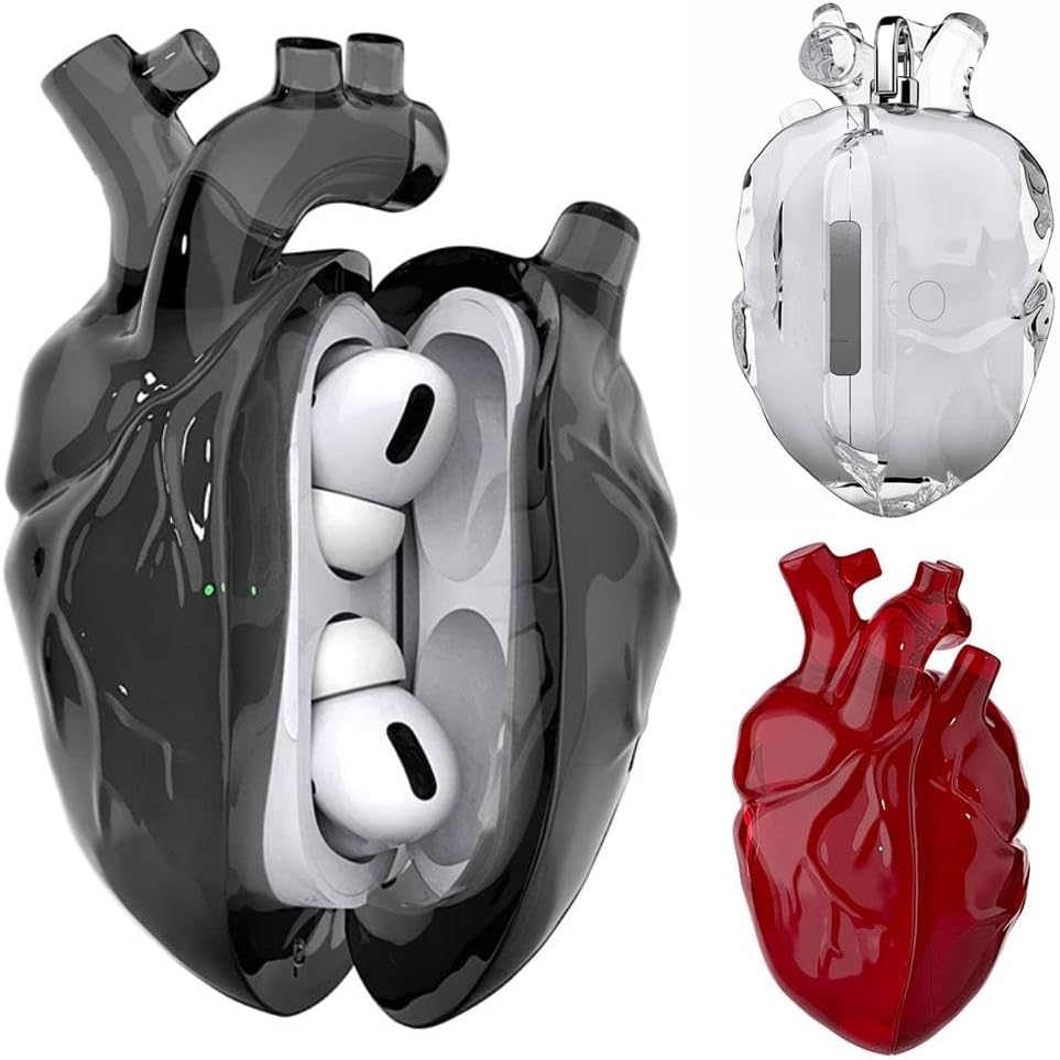 Airpods Pro2/3 Case Heart Earphone Case 3D Liquid Silica Gel Earphone Cover