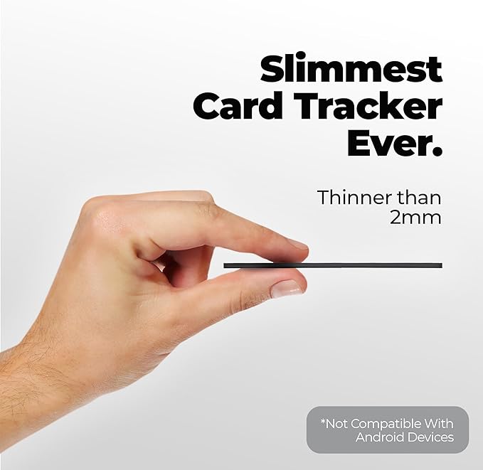 SmartCard Wallet Tracker Card, Apple Find My App Compatible