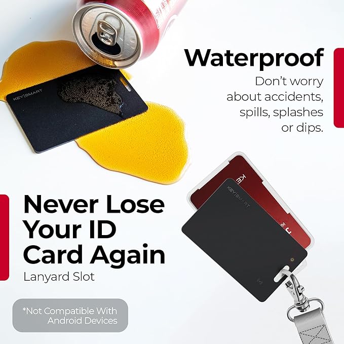 SmartCard Wallet Tracker Card, Apple Find My App Compatible